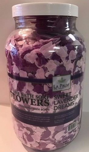 La Palm Spa Pedicure Dry Bath Soap Flowers Petals 1 gallon -6 Scents to Choose - Picture 4 of 13
