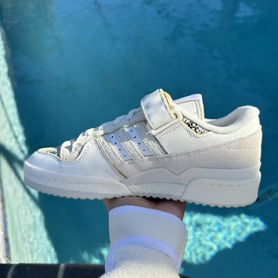 Adidas Originals Forum 84 Low White Snakeskin Men's Athletic Shoes