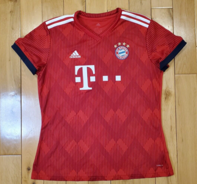 2018 Adidas FC BAYERN MUNCHEN Soccer Football Jersey Kit WOMEN'S L