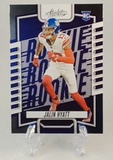 🏈2023 absolute JALIN HYATT (rookie) football card #126🏈 *Giants* *Tennessee*