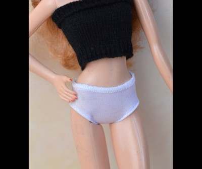 3pcs/lot White Handmade Underwear For 11.5inch Dolls Briefs For 1/6 Doll House