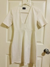 Zara White Mini Dress Size S