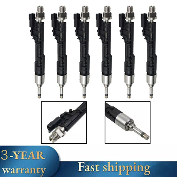 6x Fuel Injectors 13647597870 For BMW 335i 535i 640i 740i 740Li X1 X3 X5 X6 3.0L