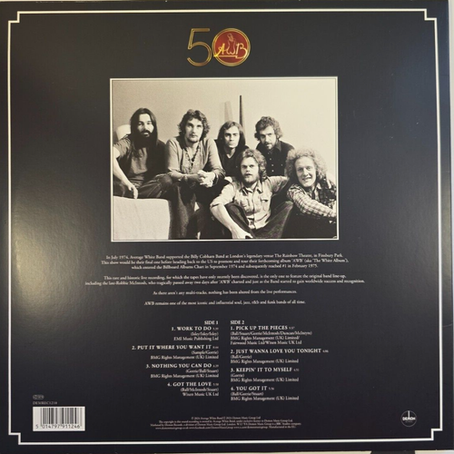 Average White Band Live At The Rainbow Theatre 1974 LP Album vinyl record RSD - Picture 4 of 15