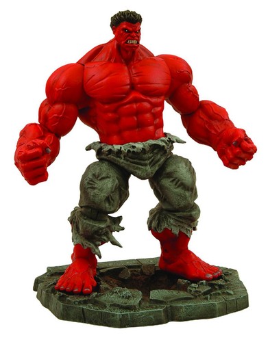 marvel select red hulk action figure - new/boxed