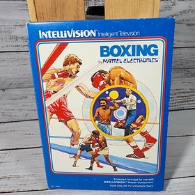 Boxing (Intellivision, 1980) Complete in box with overlays.