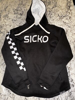 Ian Connor Sicko Reversible Hoodie Black White