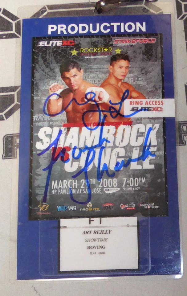 Frank Shamrock & Cung Le Signed 08 StrikeForce Staff Credential Pass PSA/DNA UFC - Image 4 of 4