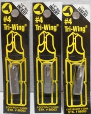 Lot of 3 New Best Way Tools Tri-Wing Insert Bits  #4 