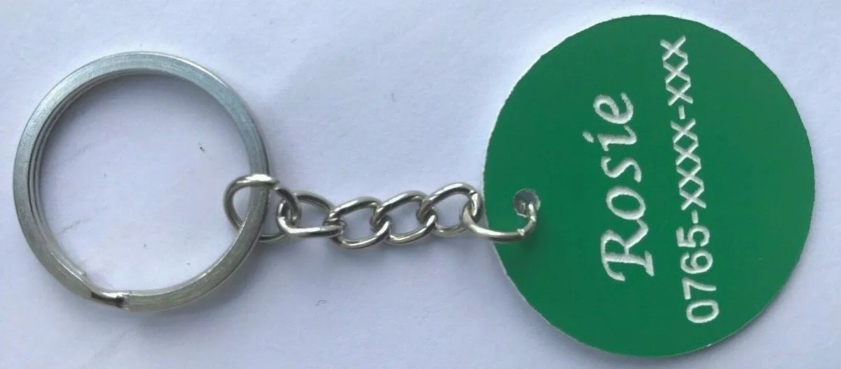 Engravable clearance key rings