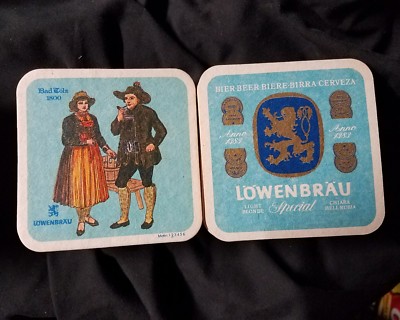 22 NOS Lowenbrau Munchen Special Beer Bar Coasters