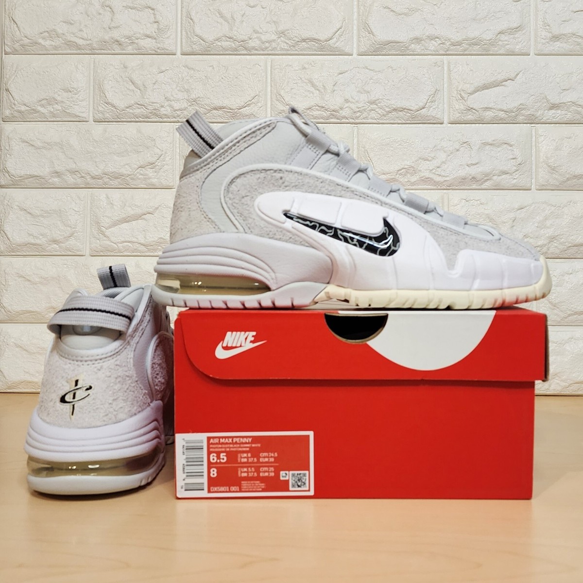 Nike Air Max Penny Mens Size 8 Photon Dust Grey Summit White DX5801-001 Shoes Nike Air Max Penny 1  main image 3