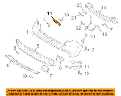 KIA OEM 14-18 Soul Rear Bumper-Side Bracket Left 86653B2000 | eBay