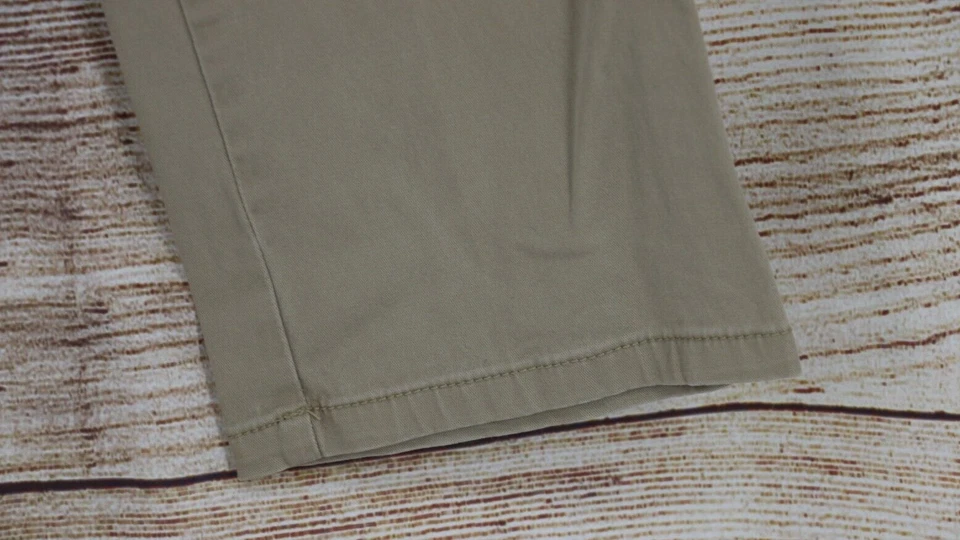 Y2K Faded Glory Womens Size 10P Straight Boot Leg Mid Rise Pants Khaki Beige - Image 4 of 4