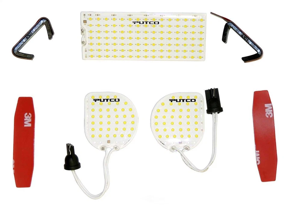 KIT LÁMPARA DOMO LED BLANCO 4 PUERTAS JEEP WRANGLER JK 2007-2018 Foto 2 de 4