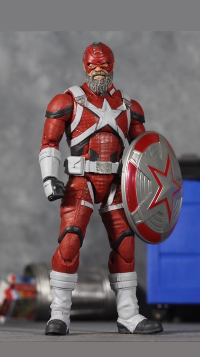 Marvel Legends Red Guardian Custom Head (Helmet). *****HEAD ONLY