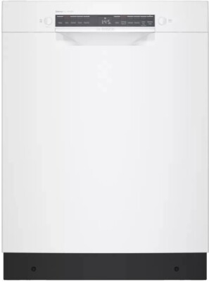 Bosch 300 Series SGE53B52UC 24'' White Full Console Built-In Smart Dishwasher