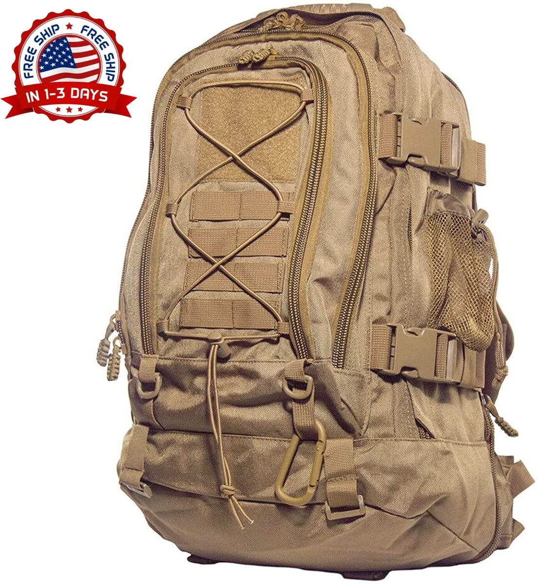 Arroyo Escarpado cocinar Mochila exercito americano militar backpack grande viaje trabajo laptop  hombre | eBay