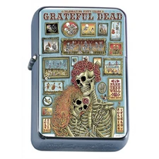 Vintage Poster D310 Flip Top Oil Lighter Wind Resistant Flame The Dead Collage