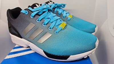 adidas ZX Flux Turquoise Blue/Grey Men's Size 10.5 - Very Rare!  NEW AF6325