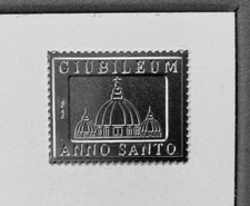 francobollo in argento anno 2000 giubileo ''euronummus'' 