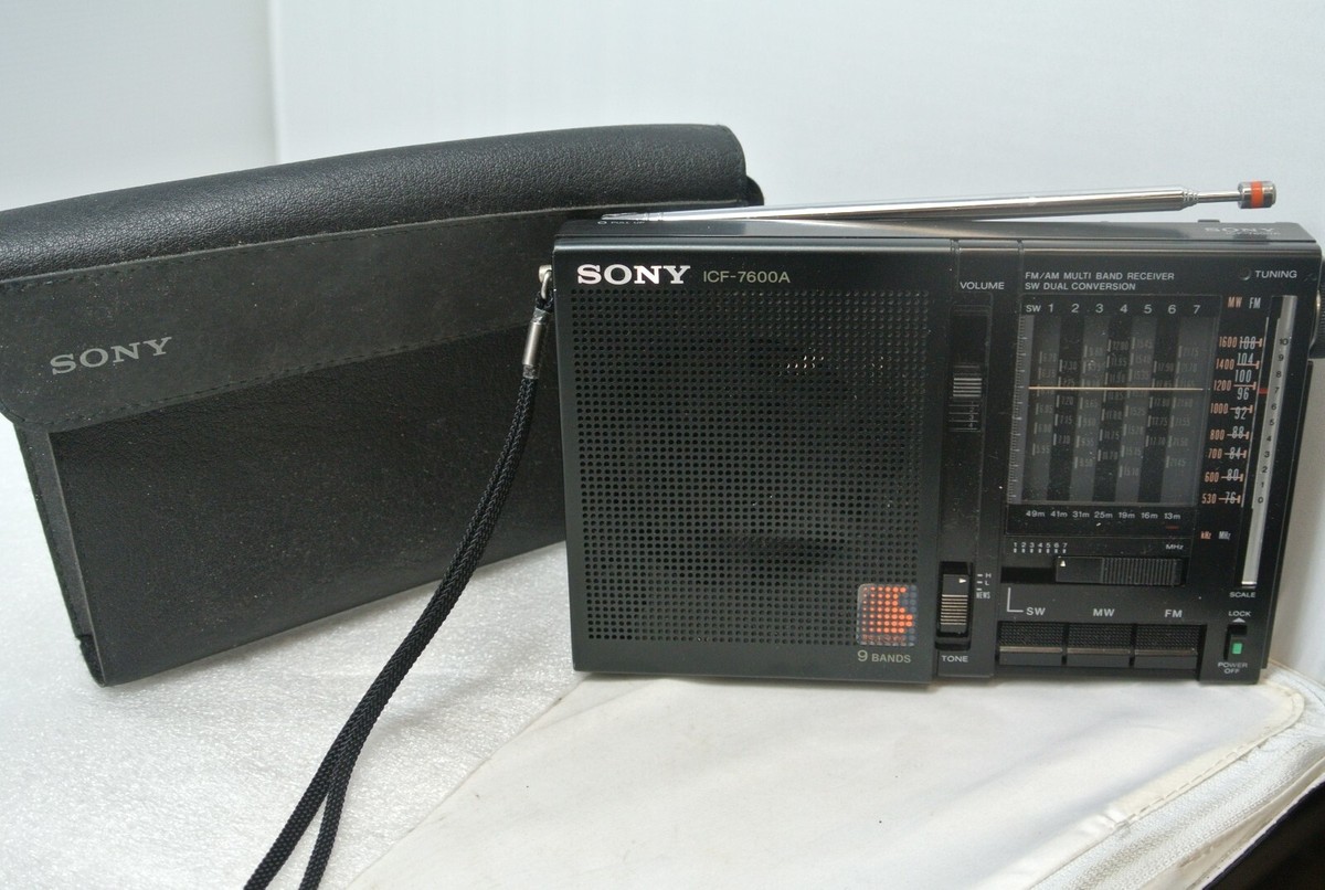SONY ICF-7600A FM/AM/SW 9バンドラジオ Sony ICF 7600A FM/MW/SW 9 Band Receiver Vintage Radio Japan