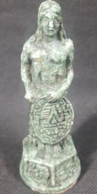 Mayan Aztec Chess Spanish Ornamental Stone Green Replacement Part Pawn 3D **