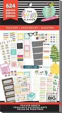 MAMBI Happy Planner Value Pack Stickers, Functional ~ Teacher ~ BIG, PPSV-128
