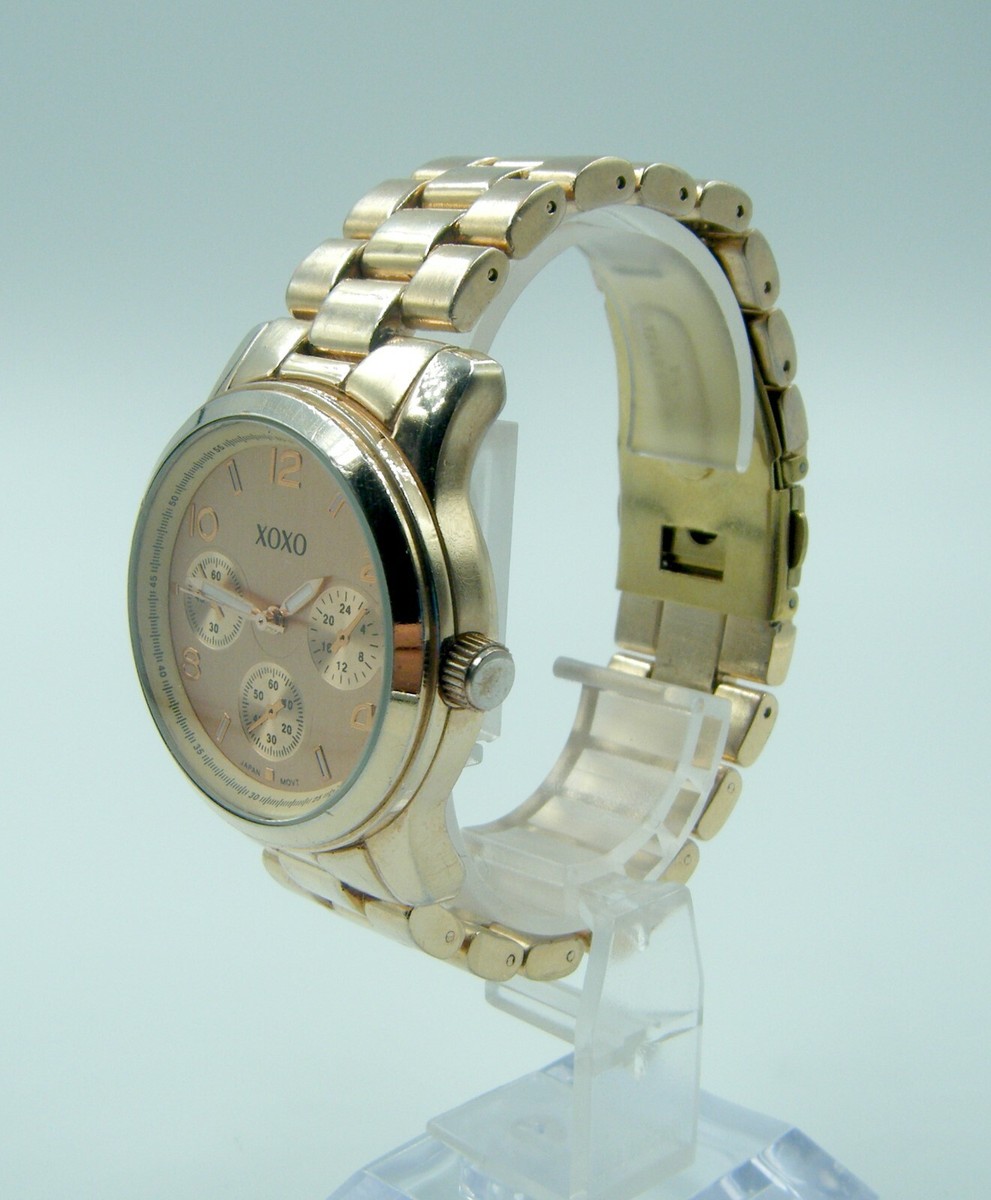 xoxo時計 Vintage XOXO Men's Wristwatch With Faux Sub Dials New
