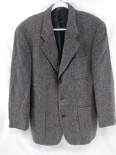 Chaps Ralph Lauren Men's Sport Coat Sz 42R Pure Wool 3 Button Blazer Vintage