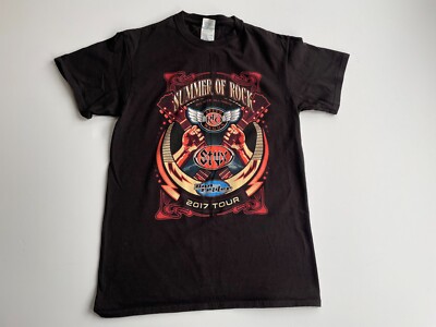 Summer of Rock 2017 Tour T Shirt Men Small Styx REO Speedwagon Concert Band
