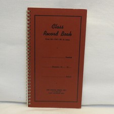 UNUSED! Vintage NOS School Class Record Book ...