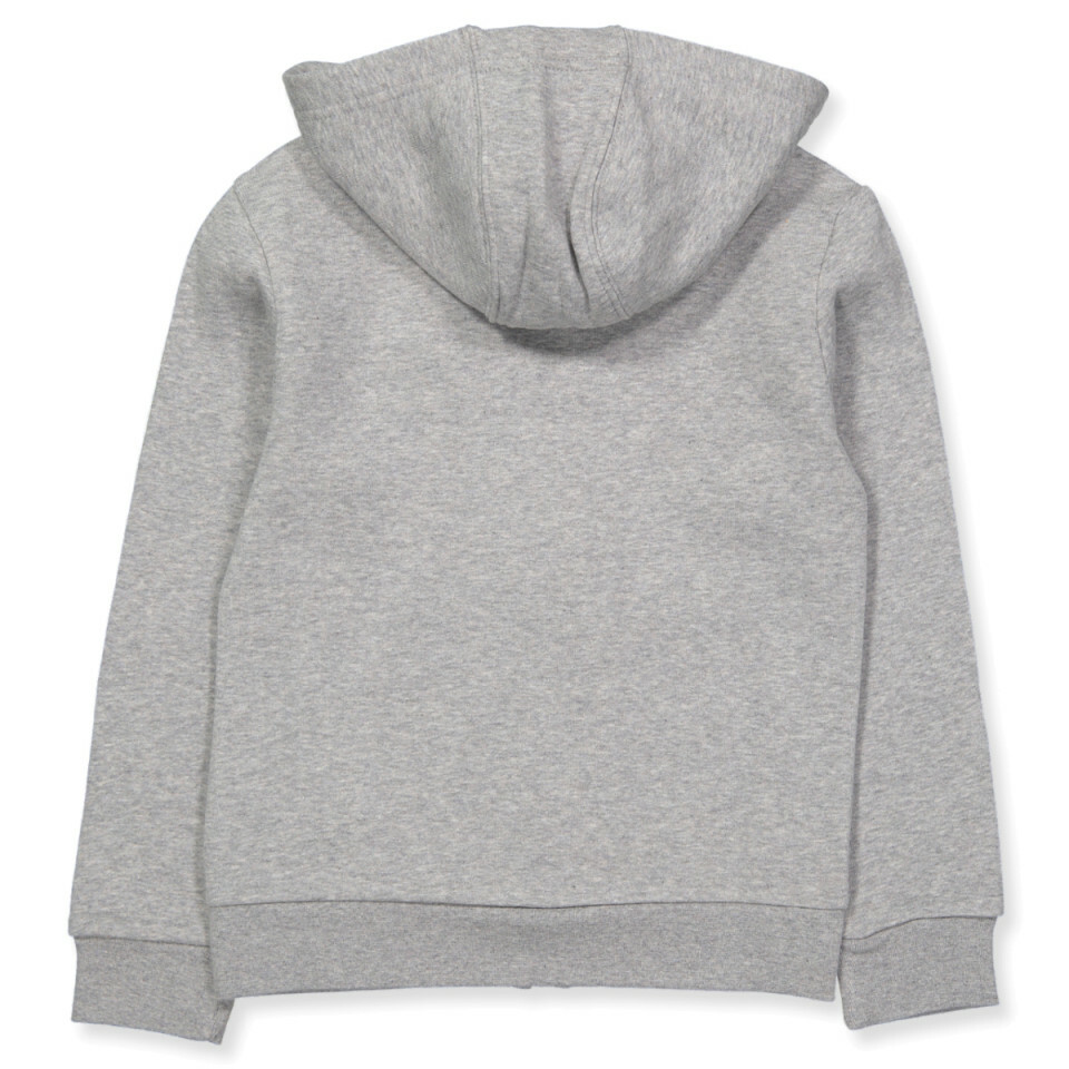Adidas Youth Originals Full Zip Hoodie Medium Grey Heather-White