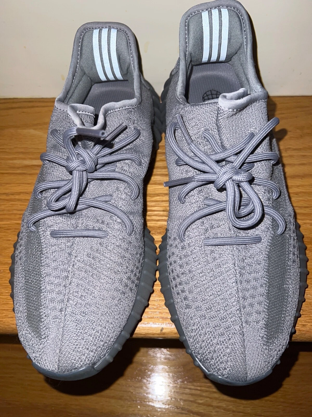 Adidas Uomo Taglia 9 Yeezy Boost 350 V2 Grigio Acciaio