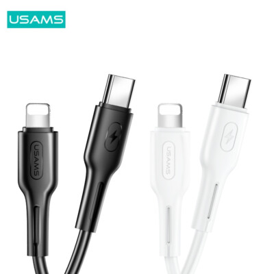 USAMS 30W Lightning Kabel USB C SCHNELL Ladekabel für Apple iPhone 13 12 11 XS