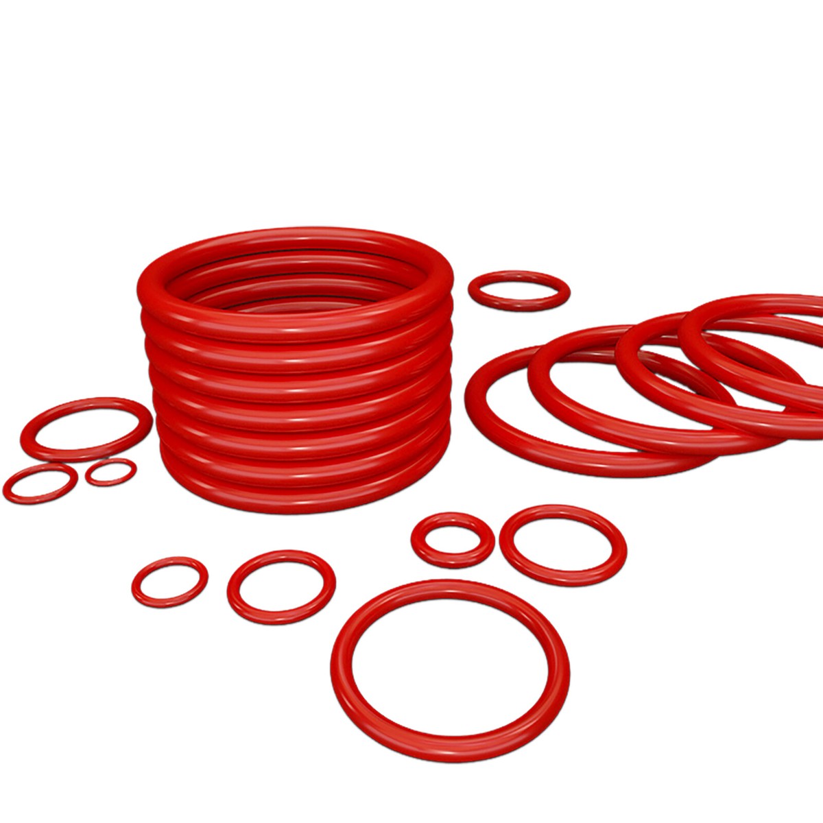 Produktbild von O-Ring 1,6–19,6 Mm Innendurchmesser – 1,2 Mm Schnurstärke, Silikon DIN3771 Rot