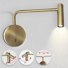 Wall Mounted Reading Light For Bedroom Hardwired Sconces With Switch Led 3000k B