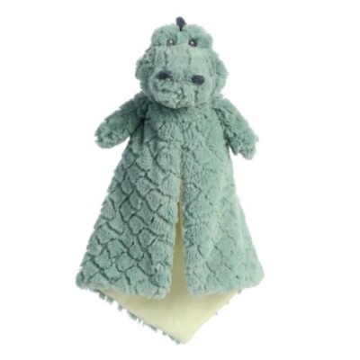 Aurora green Allie Alligator Luvster Ebba security blanket Lovey Cuddler 14in