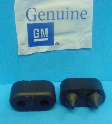 Qty 2 Genuine GM 1967-1990 Oldsmobile Rubber Front Door Bumpers Stops Jamb NOS