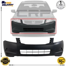 Front Bumper Cover For 2008 2009 2010 Honda Accord Primed Sedan 2.4L Engine