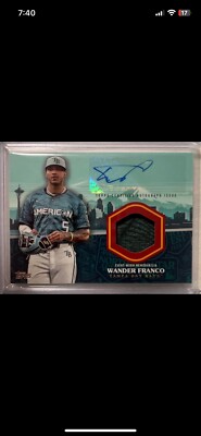 /10  WANDER FRANCO 2023 TOPPS AUTO ALLSTAR STITCHES JERSEY PATCH EXTREMELY RARE