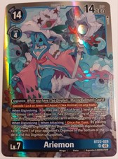 Digimon TCG Ariemon BT22-028 SR Alternate Art Parallel Rare Super Rare
