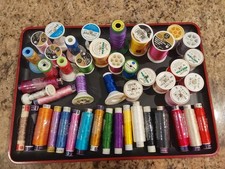 Machine Embroidery Thread COATS, MADEIRA, ALCAZAR,SULKY lot 40 Spools