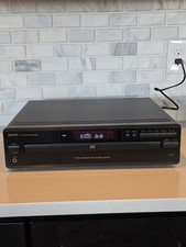 Vintage Denon DCM-280 5-Disc Carousel CD Changer MP3 Player Black Tested