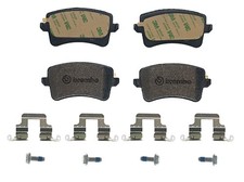 BREMBO Bremsbeläge mit Zubehör Hinten (P 85 099X) für AUDI A4 B8 Q5 A5 Allroad 
