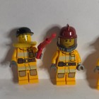 LEGO Firefighter Minifigure Lot of 5 w/ Accessories, Plastic Figures — photo 3