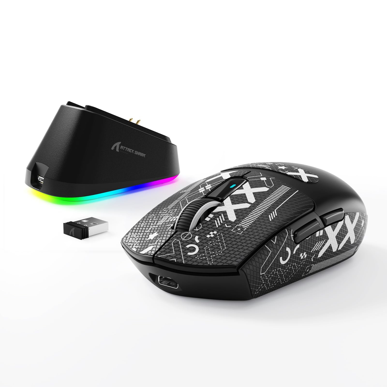 Souris de jeu Attack Shark G3PRO sans fil pour éliminer la latence et les câbles