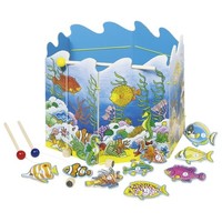 Goki Angelspiel Magnet Holz Spiel Fische Angeln Fischfang Kinderspiel Neu & Ovp