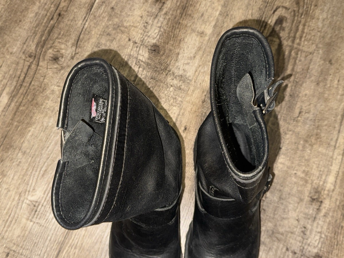Red Wing 988 Black Steel Toe Engineer Motorcycle Biker Riding