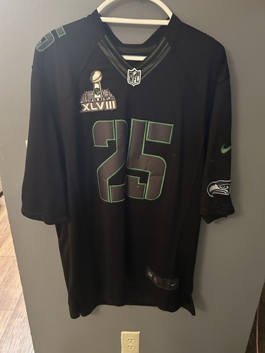 Nike Richard Sherman Super Bowl 48 Jersey Size XL Seattle Seahawks